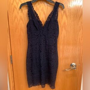 Top Shop Navy Lace Dress